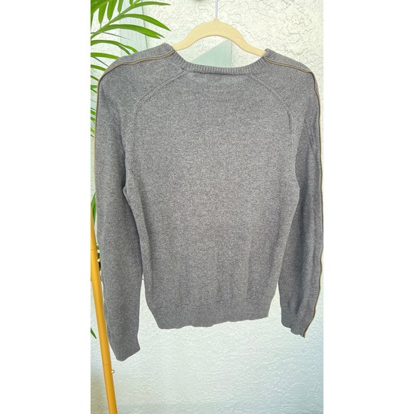 Armani Exchange Gray Sweater with Double Zippers - Size Small - Picture 6 of 11